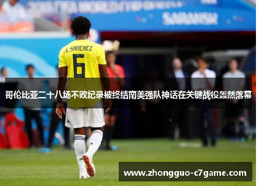 哥伦比亚二十八场不败纪录被终结南美强队神话在关键战役轰然落幕 哥伦比亚二十八场不败纪录被终结南美强队神话在关键战役轰然落幕